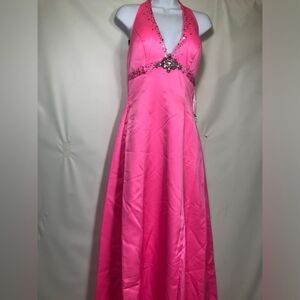 My Fashion Style Deep Pink Size large NWT Prom Evening Dress